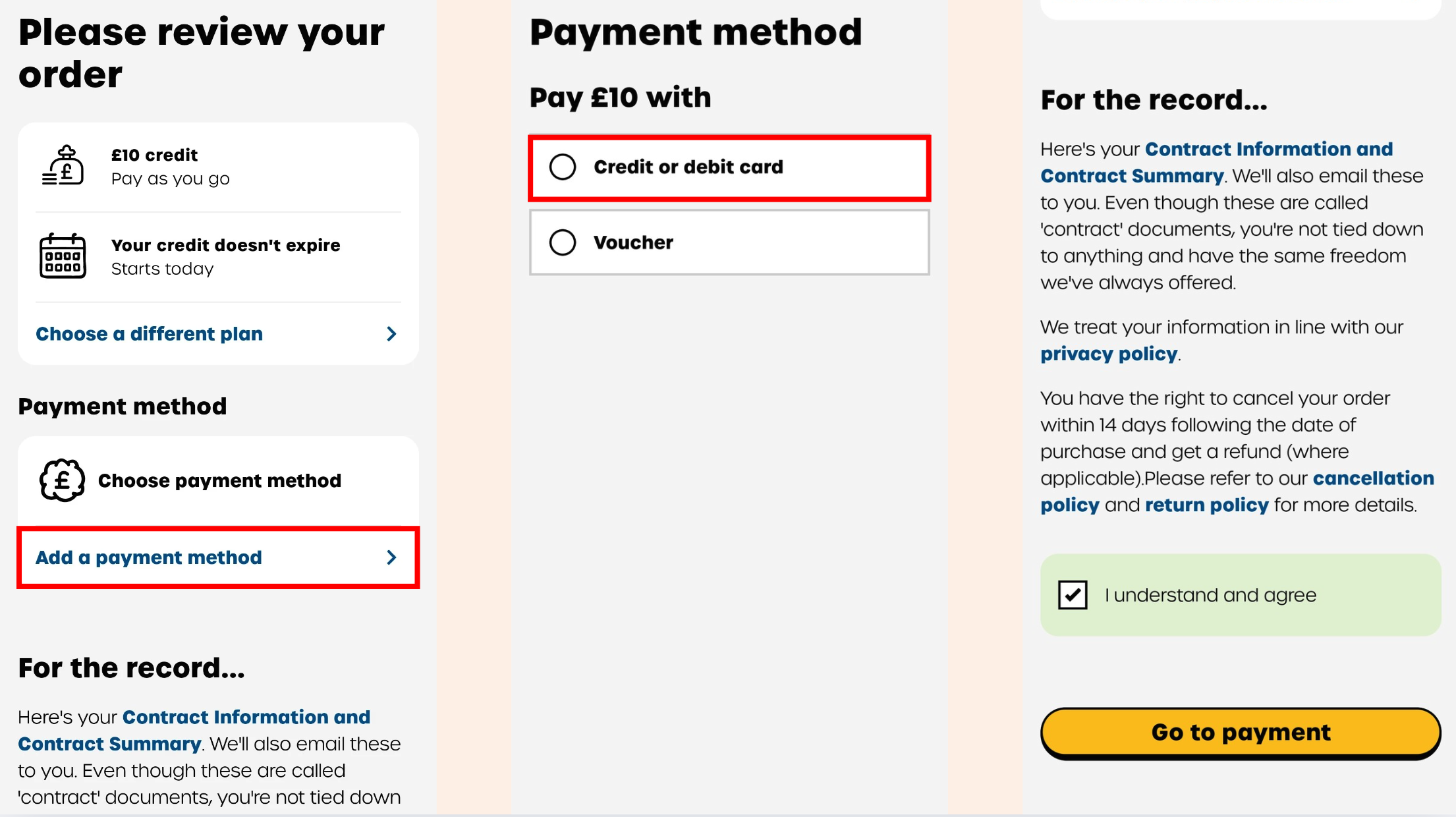 payment